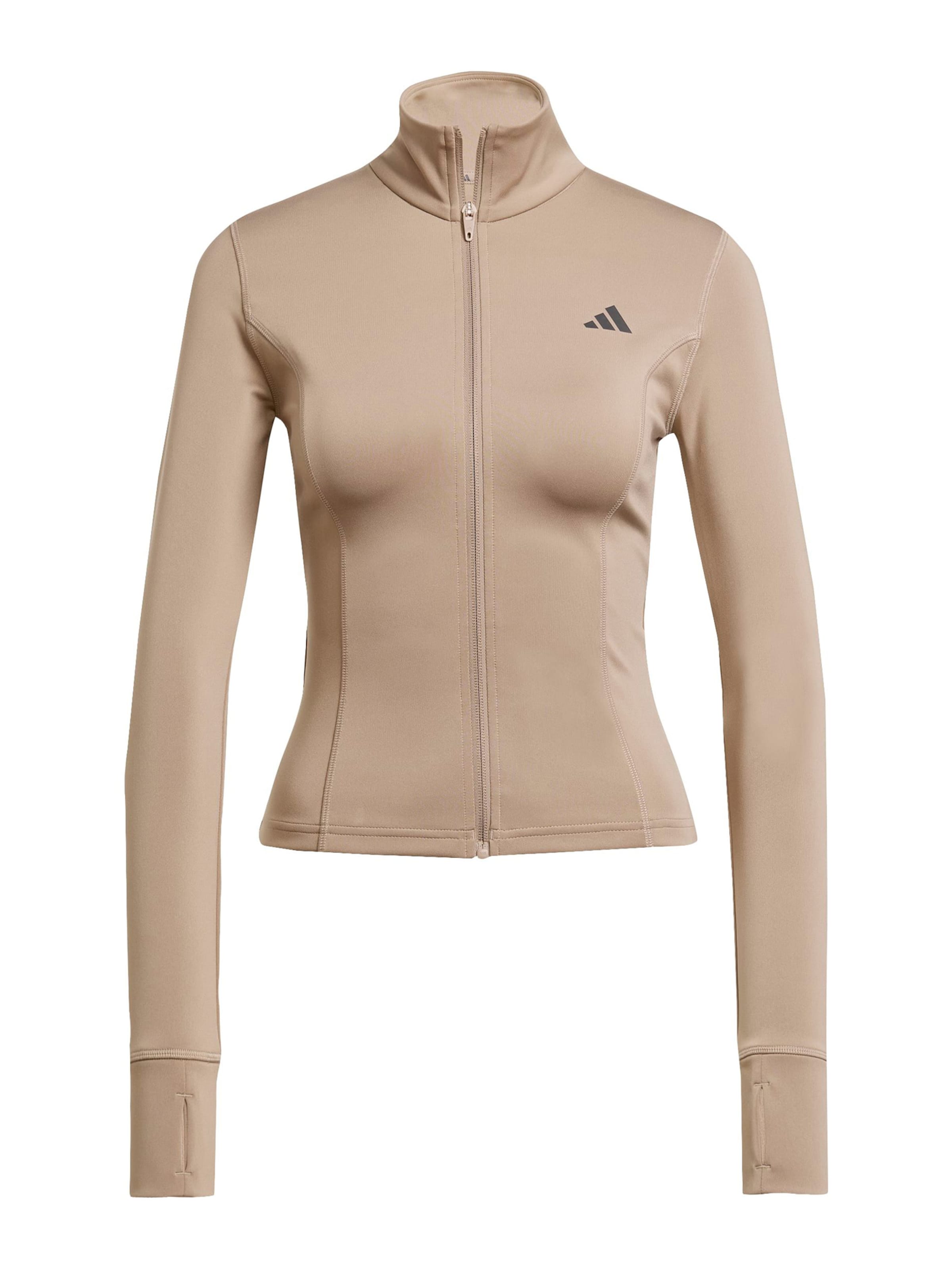 

Adidas Performance Спортивный худи с молнией 'Opt Ess' в цвете мокко, размер M