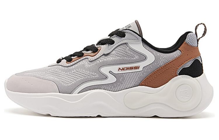 

Кроссовки мужские Lifestyle Shoes Men Low-Top Grey Beige Brown Qiaodan