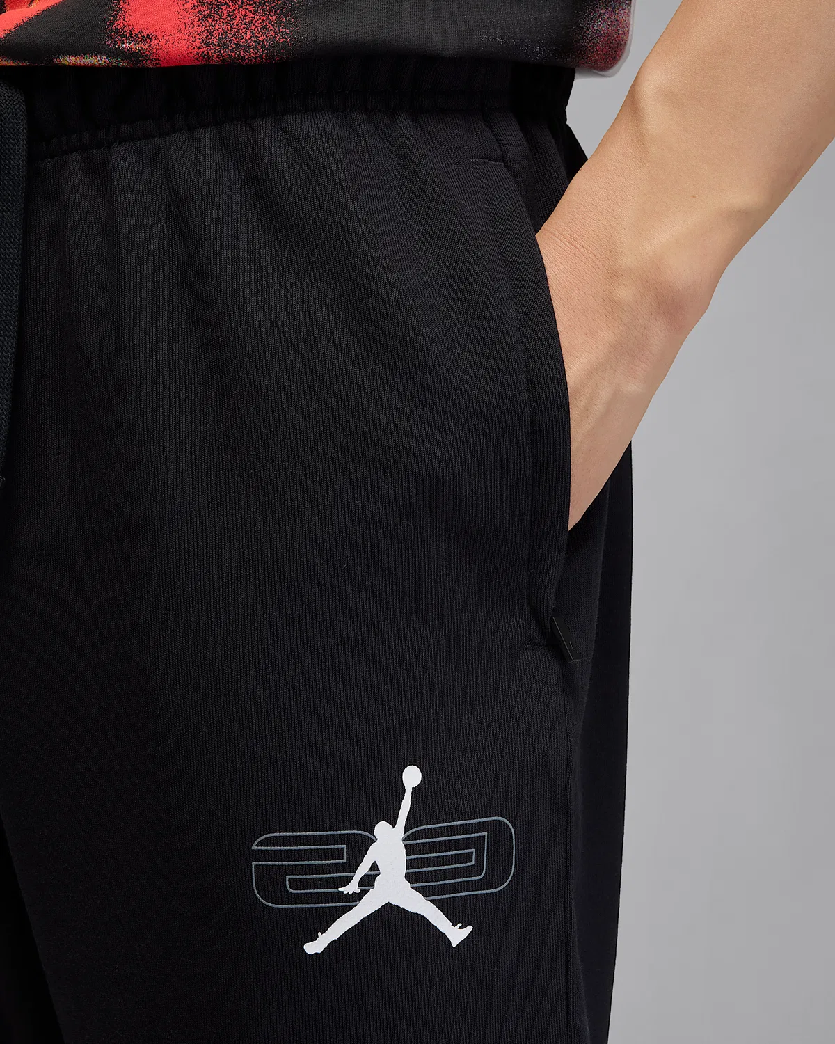Мужские флисовые штаны Jordan Sport Crossover, Black/Smoke Grey/White — фото 3