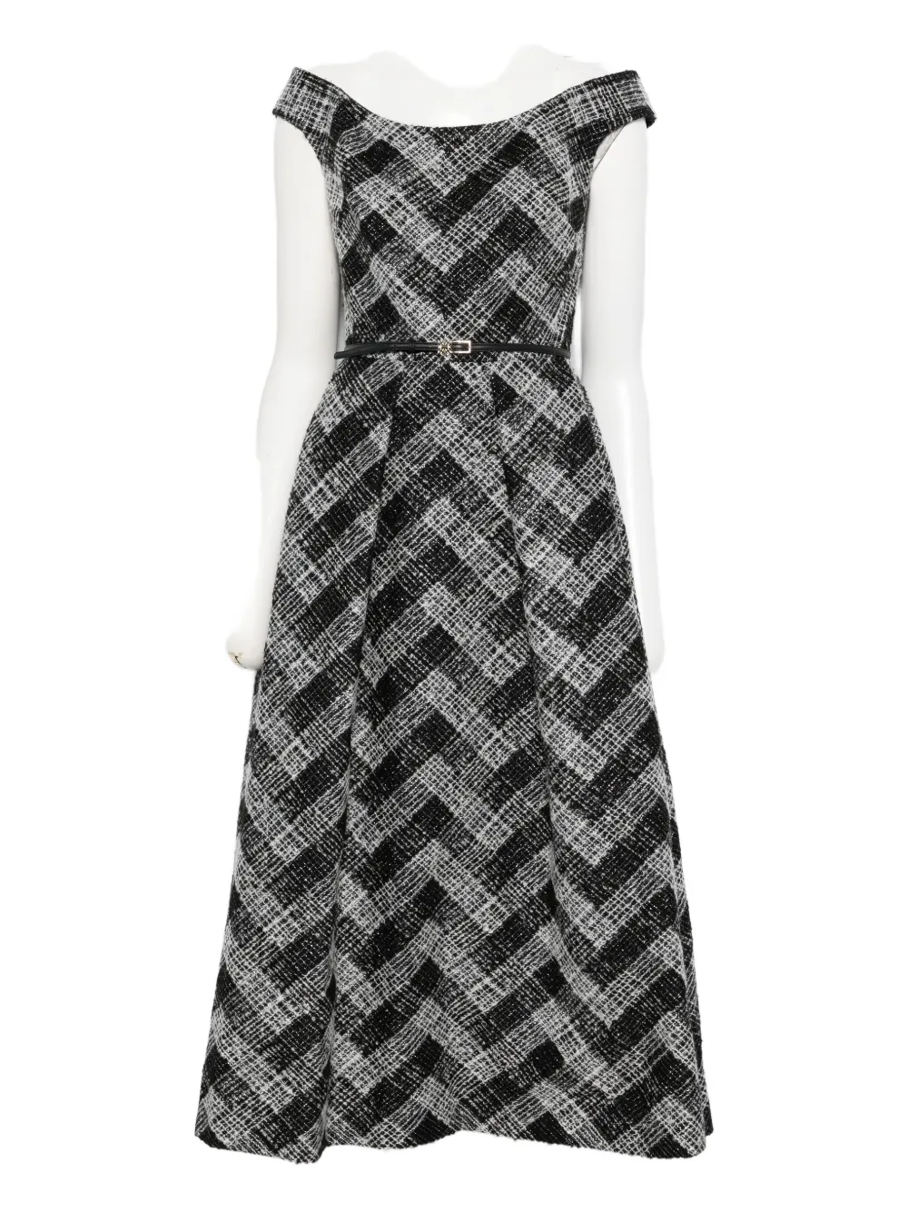 

Платье с открытыми плечами Elie Saab, черный