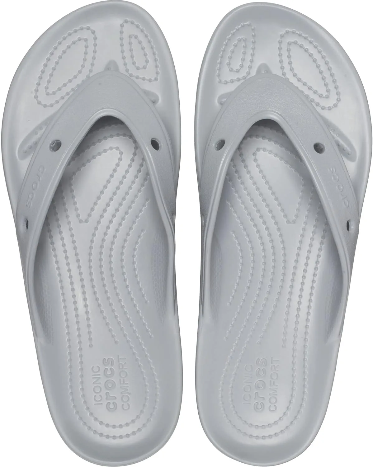 Шлепанцы Crocs Unisex Classic Flip Toe Separator, светло-серый — фото 2