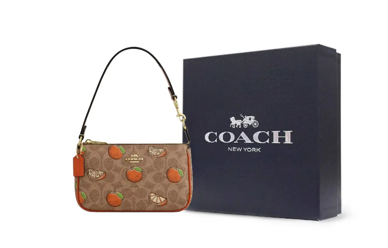 

COACH Сумка через плечо из лакированного полотна