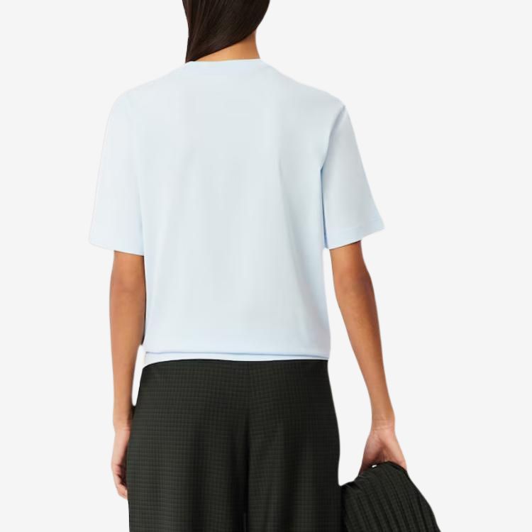 Футболка женская LACOSTE Синяя, стильная и комфортная — фото 3