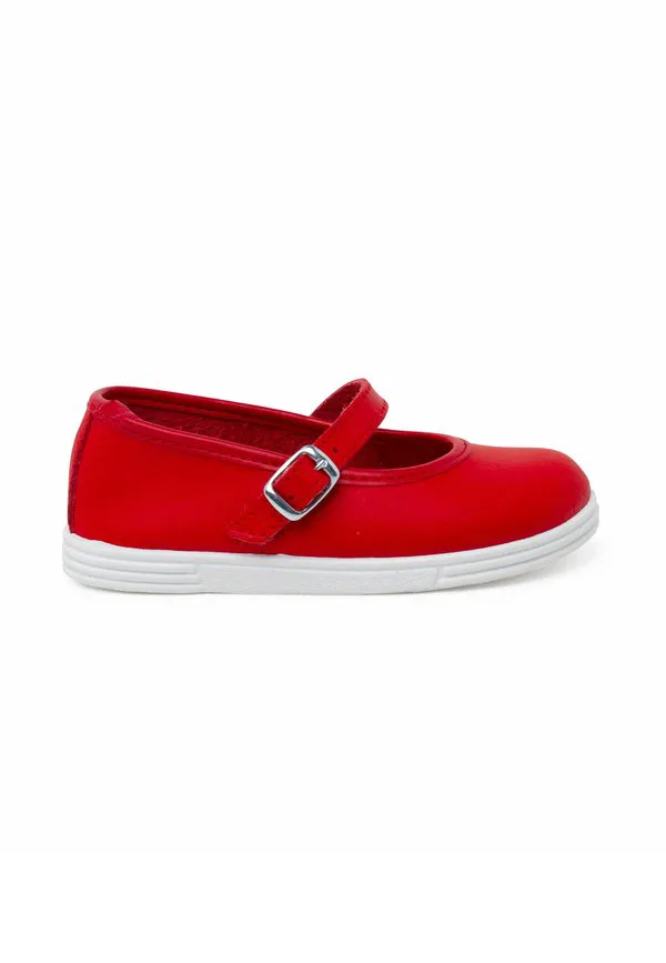 Балетки merceditas с ремешком на щиколотке Pisamonas, Rojo