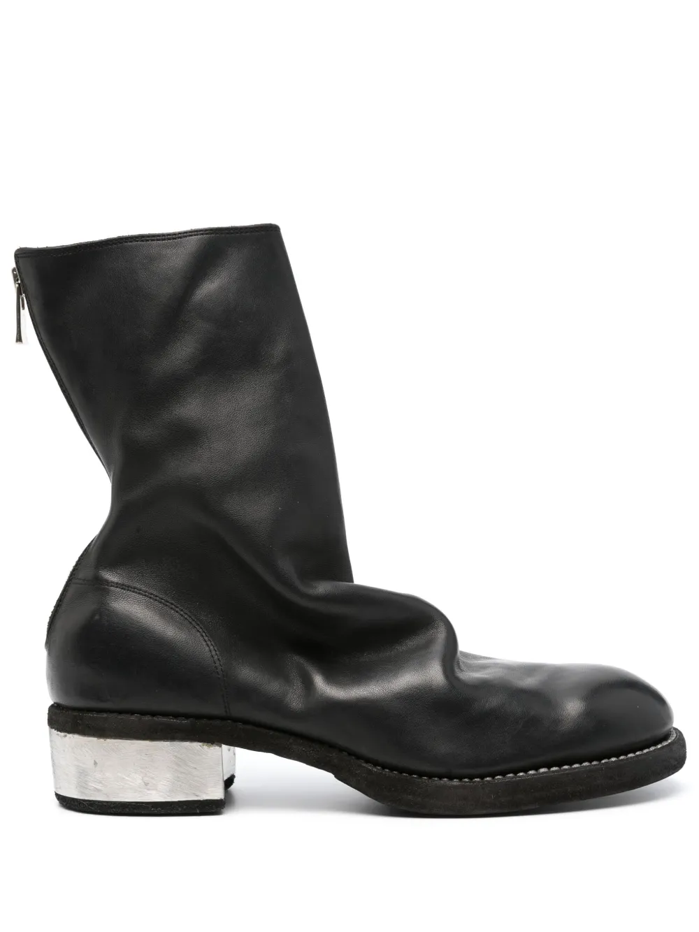 

Ботинки с закругленным носком Guidi, черный