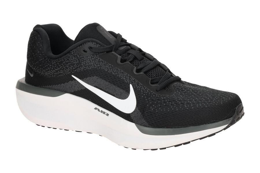 Кроссовки NIKE AIR Winflow черные серые меланжевые женские