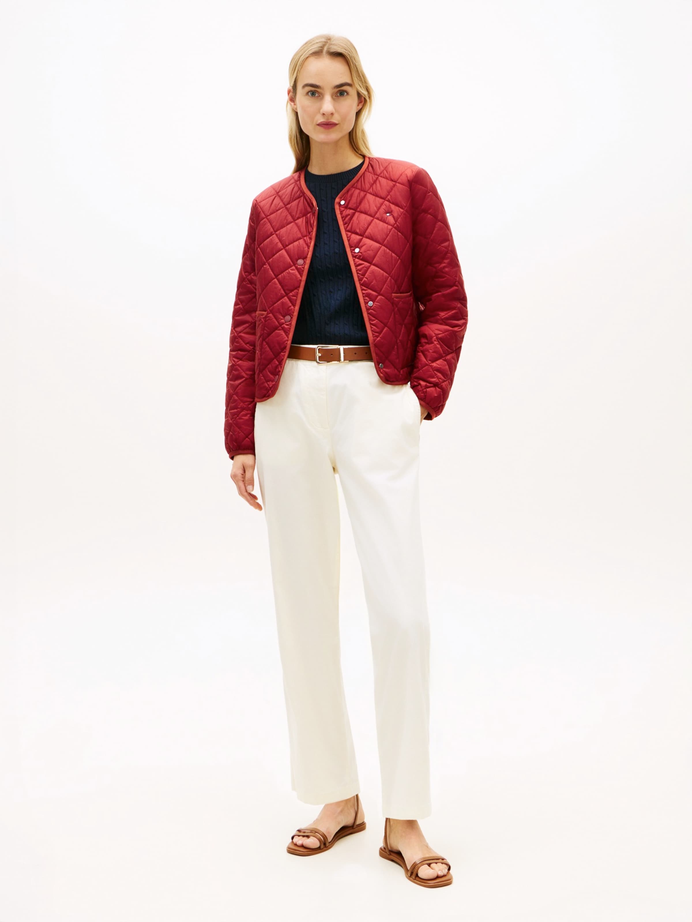 TOMMY HILFIGER Брюки-чинос Regular в светло-бежевом цвете — фото 4