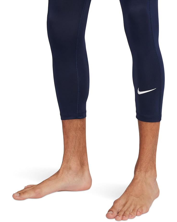 Брюки Nike Pro Dri-FIT 3/4 Tights, цвет Obsidian/White — фото 3
