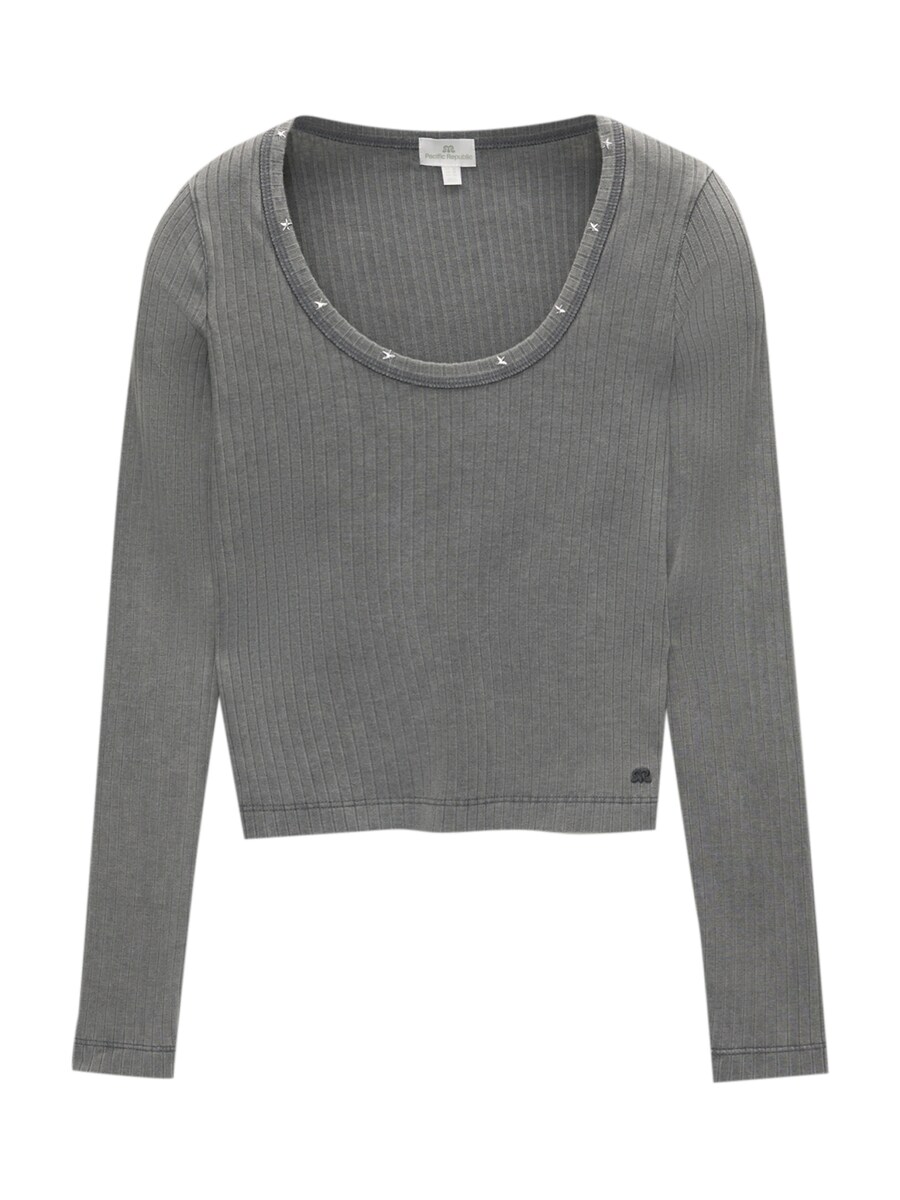 

Рубашка Pull&Bear, темно-серый