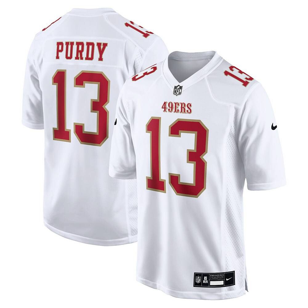 

Мужское джерси Nike Brock Purdy Tundra White San Francisco 49ers Fashion Game Джерси, белый