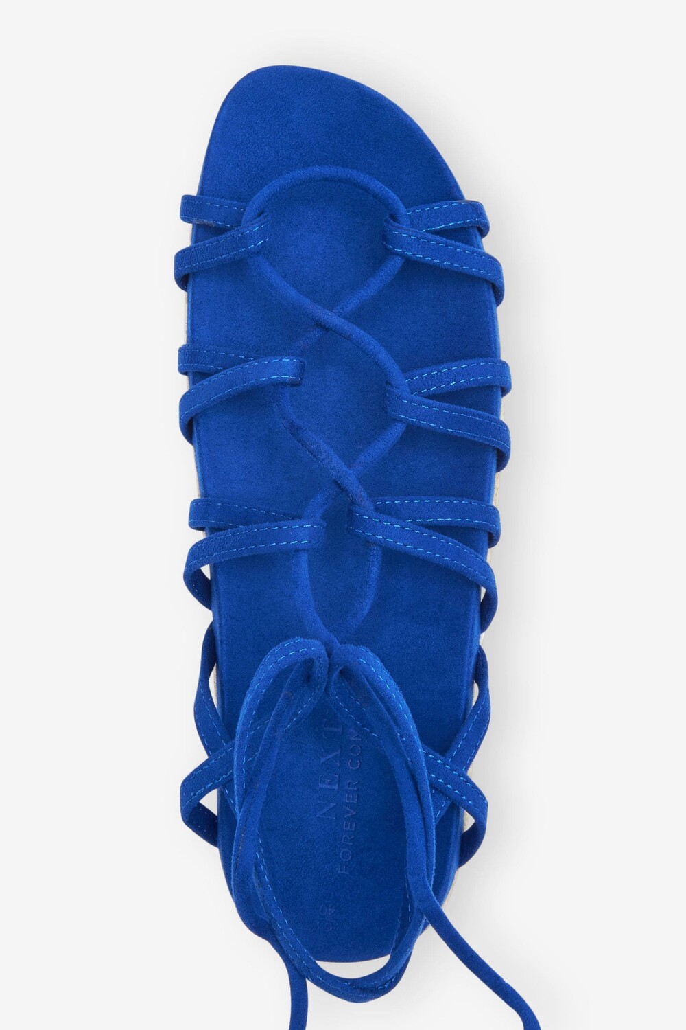 Эспадрильи на бретелях на платформе Forever Comfort Next, синий — фото 3