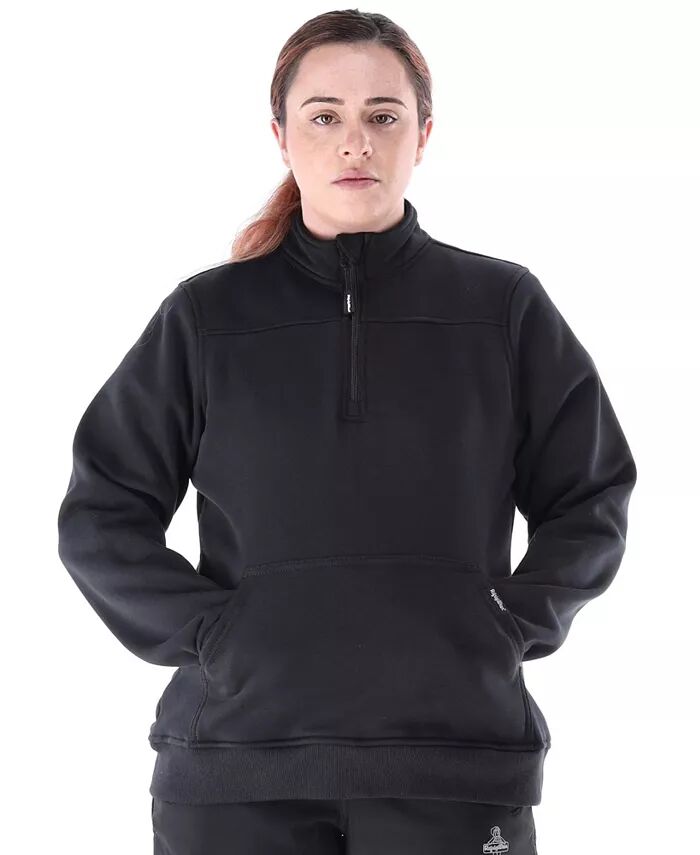 

Женская флисовая толстовка с застежкой-молнией на четверть длины RefrigiWear, черный