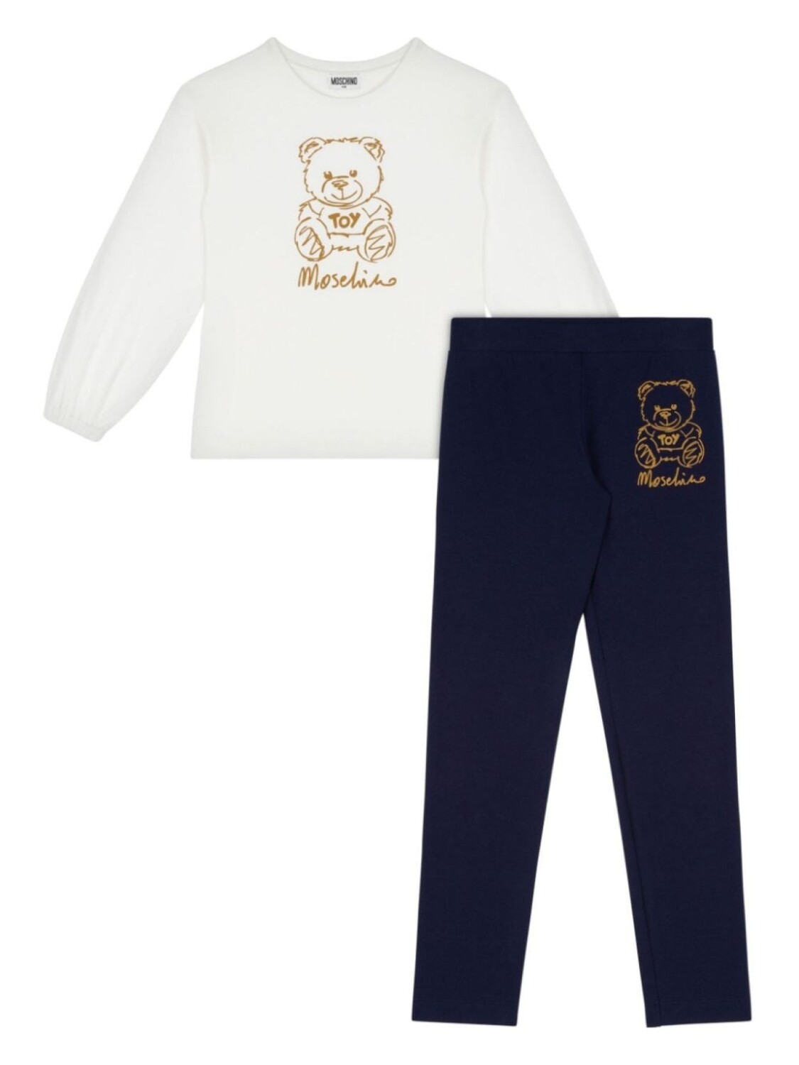 

Moschino Kids комплект Teddy из топа и брюк, синий