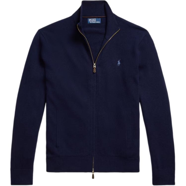 

Кардиган с молнией и вышитым логотипом Polo Ralph Lauren, синий