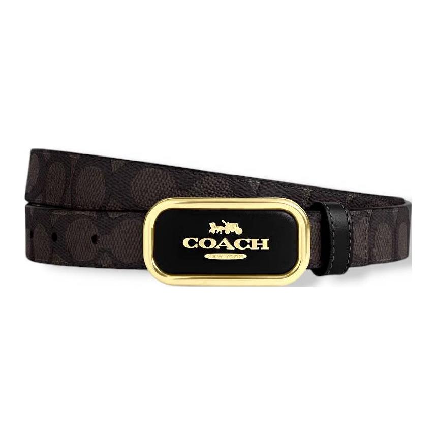 

COACH Женский кожаный ремень из телячьей кожи коричневый шириной 2.5 см, Brown