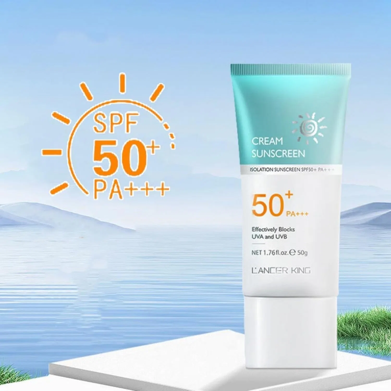 Солнцезащитный крем SPF50+ PA++++ e-warmer, 50 г — фото 2