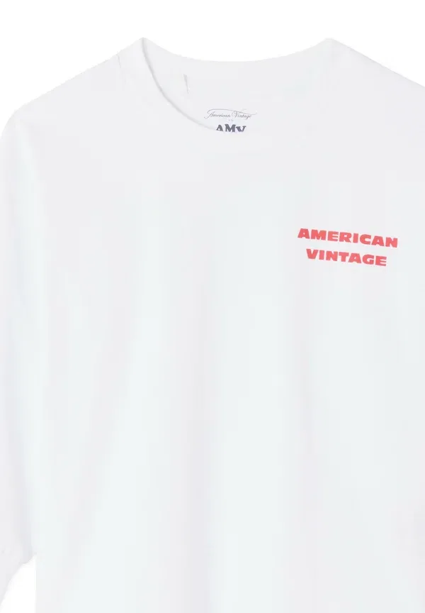 Футболка детская fizvalley long sleeved top American Vintage, белый — фото 3