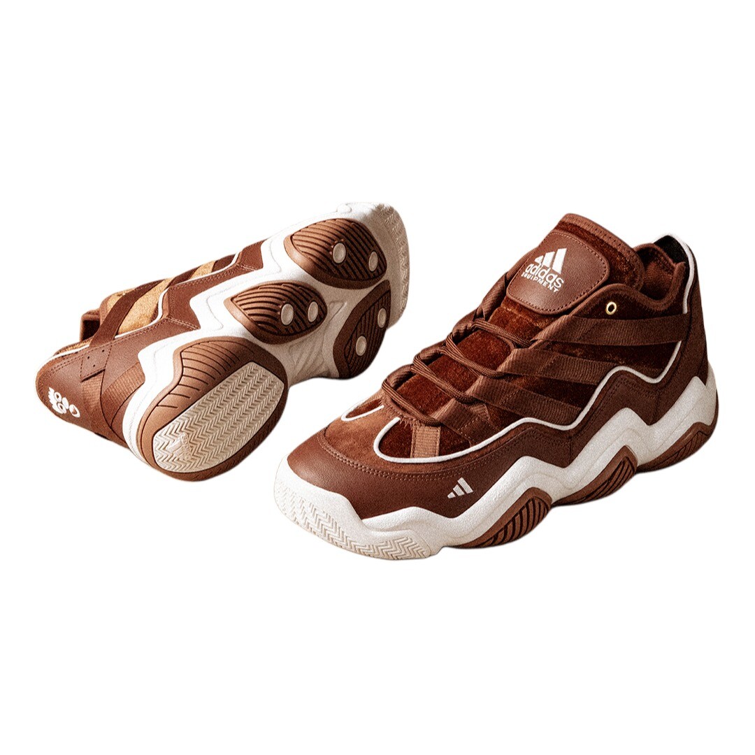 Adidas originals Top Ten Vintage Мужские баскетбольные кроссовки, Brown — фото 3