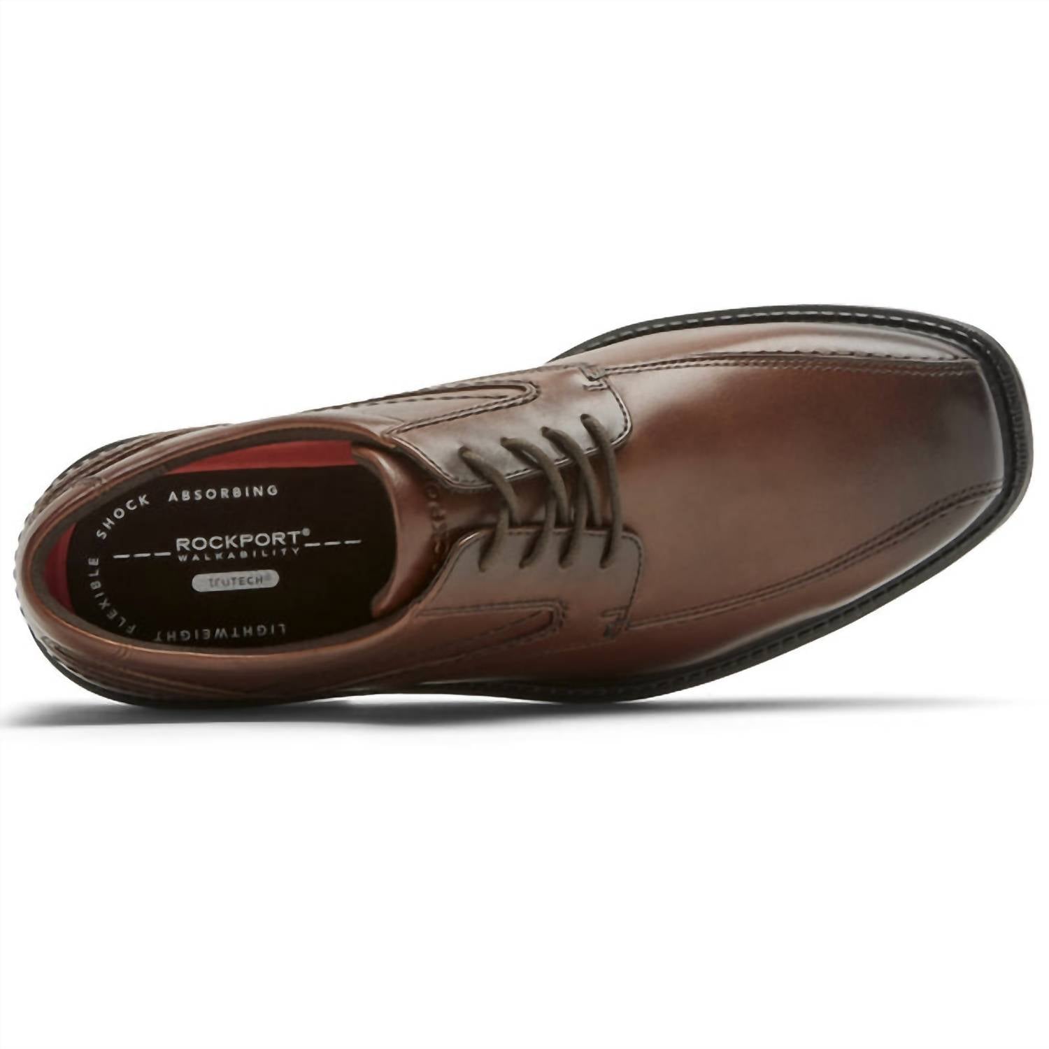 Мужские оксфорды Style Leader 2 Bike Toe коричневого цвета Rockport, коричневый — фото 3