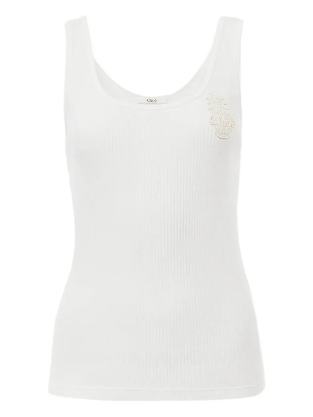 

Юбка с английской вышивкой CHLOÉ, белый