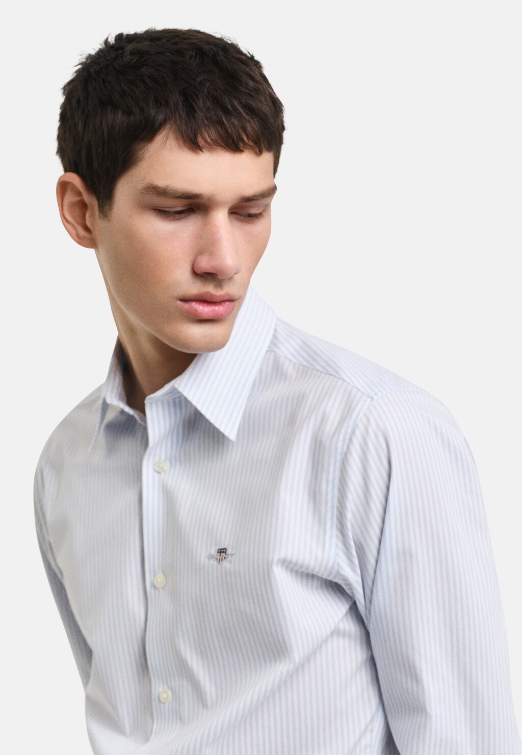 

Рубашка STRIPED STRETCH POPLIN GANT, светло-голубой