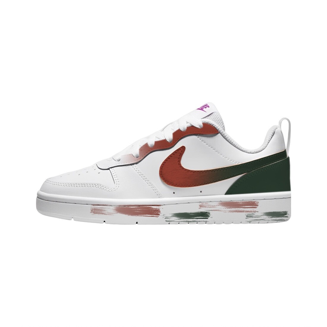 

Кроссовки Nike Court Borough Skateboarding Shoes Women's Low-top Red/Green, красный/зеленый