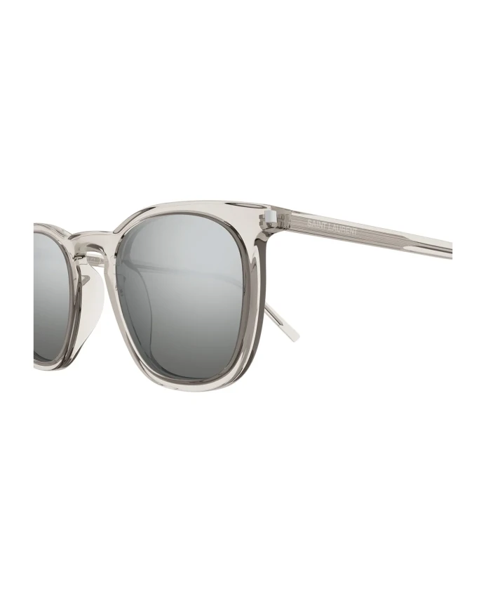 Культовые солнцезащитные очки SL 623 004 Saint Laurent, бежевый — фото 3