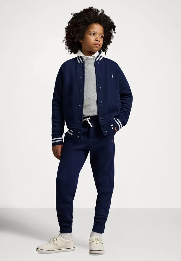 Флисовая бейсбольная куртка 714y, толстовка на молнии Polo Ralph Lauren, Refined Navy — фото 2