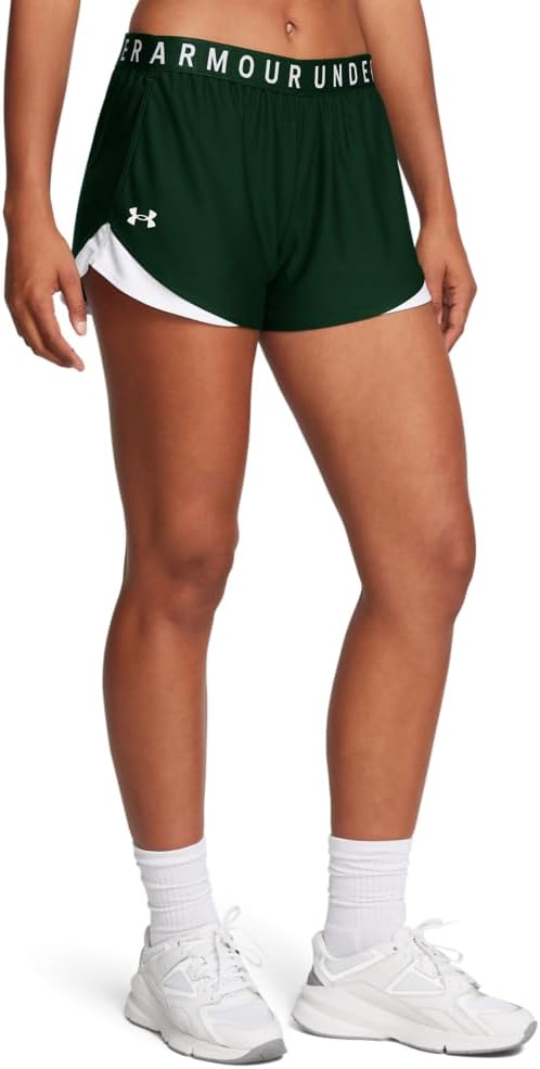 

Under Armour Women's Play Up 3.0 шорты, (301) Forest Green/White/White