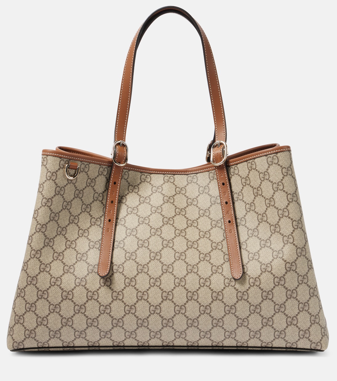 

GG Emblem Большая сумка с кожаной отделкой Gucci, B.Ebony/Sundial