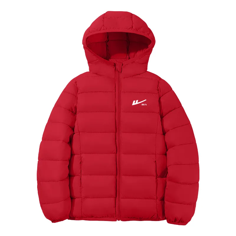 Детская утепленная куртка с капюшоном WARRIOR, Red/White Huili Small K