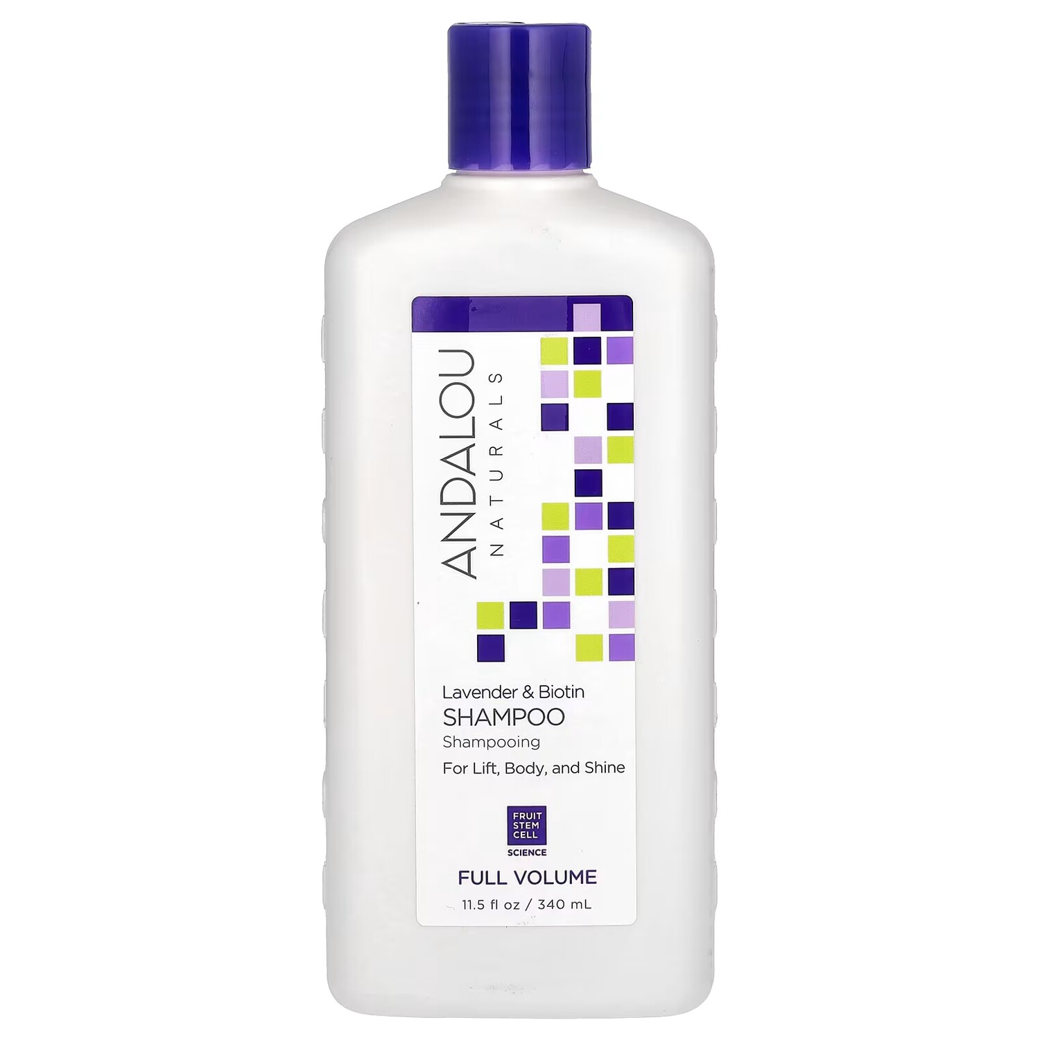 

Шампунь Andalou Naturals для полного объема с лавандой и биотином, 340 мл