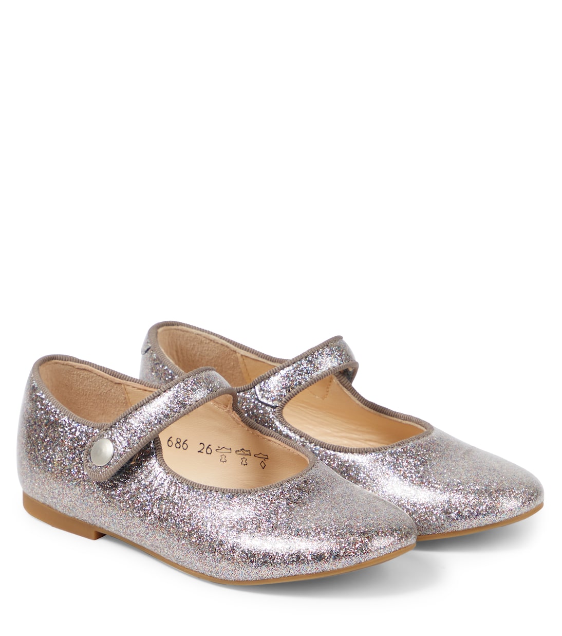 

Блестящие туфли-лодочки Daisy Baby Mary Jane Pom d'Api, Glitter Lisse Multi