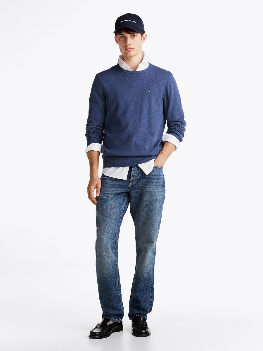 Свитер TOMMY HILFIGER Essential, темно-синий — фото 4