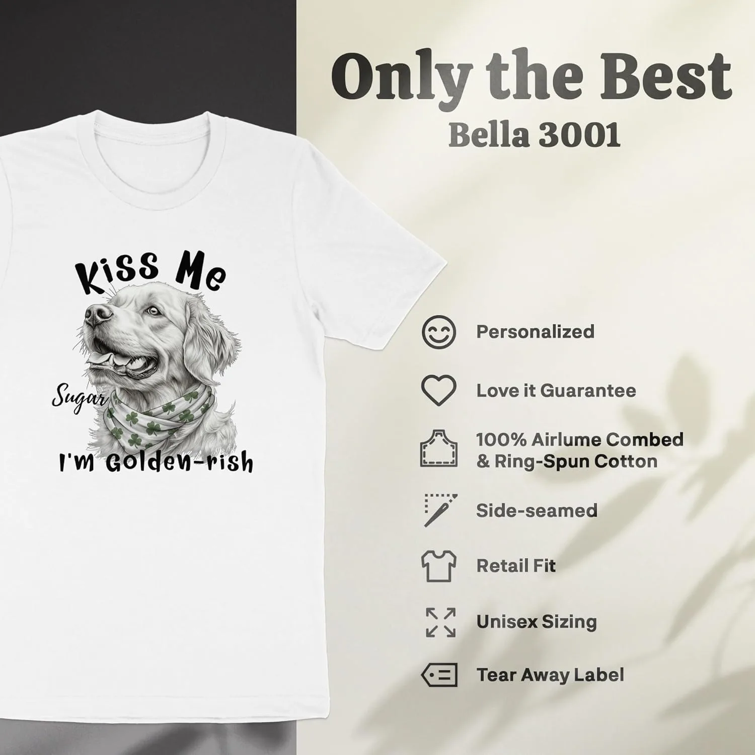 Футболка Custom Dog Mom с дизайном для Дня Святого Патрика — фото 4