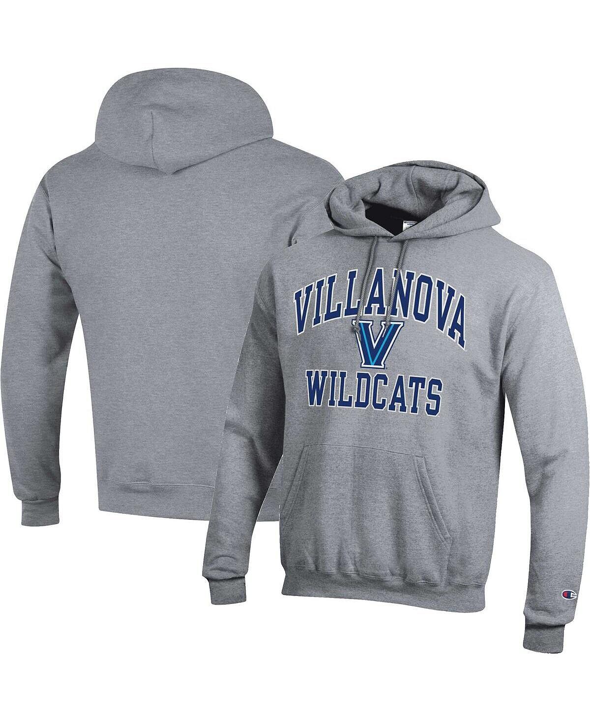 

Мужской пуловер с капюшоном Heather Grey Villanova Wildcats High Motor Champion