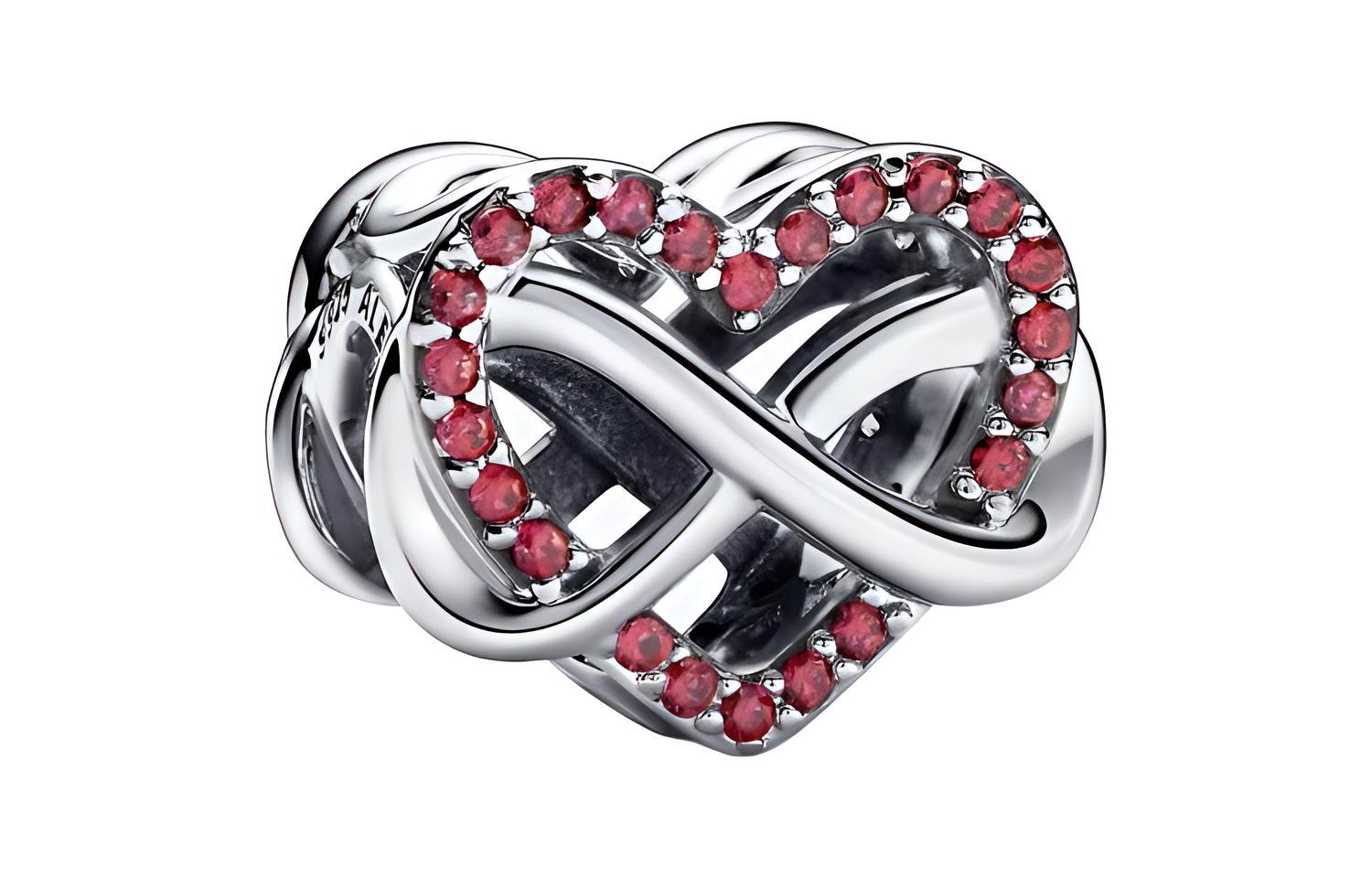 

Pandora Подвеска из 925 стерлингового серебра, женская, серебро, red