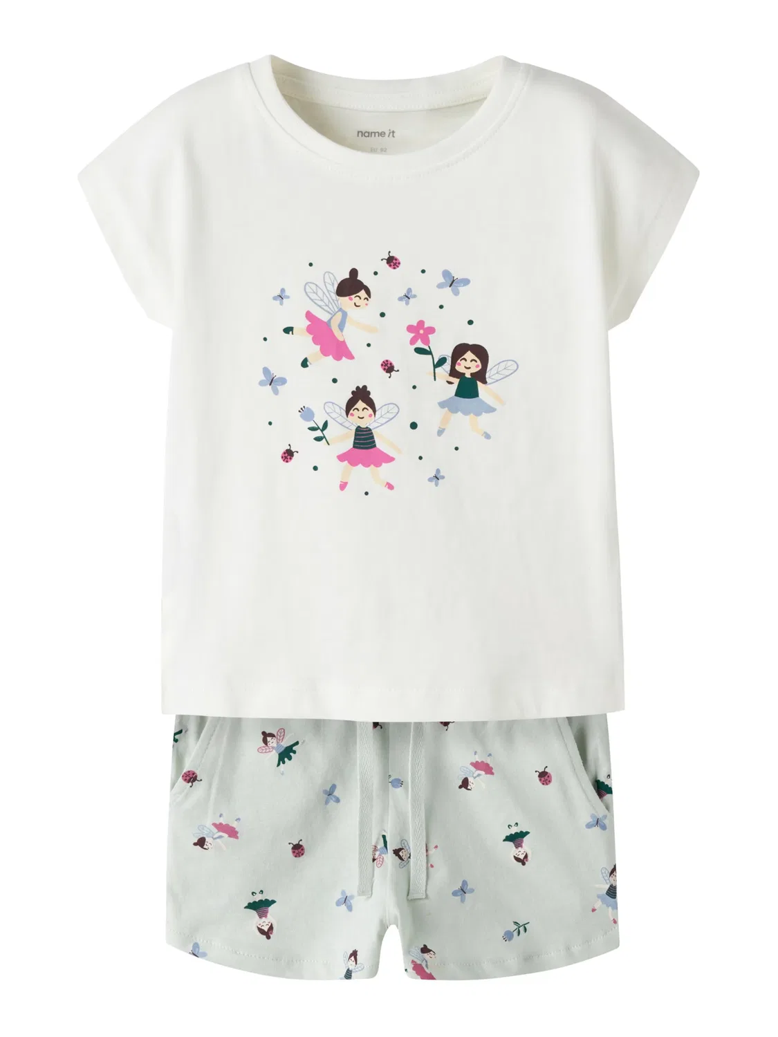Комплект одежды 'NMFVIGEA' Name It, Pastel Green/White