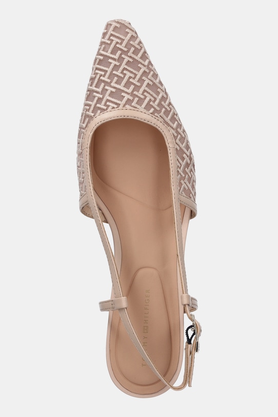 Туфли MONO SQUARED TOE KITTEN SLINGB Tommy Hilfiger, бежевый — фото 4