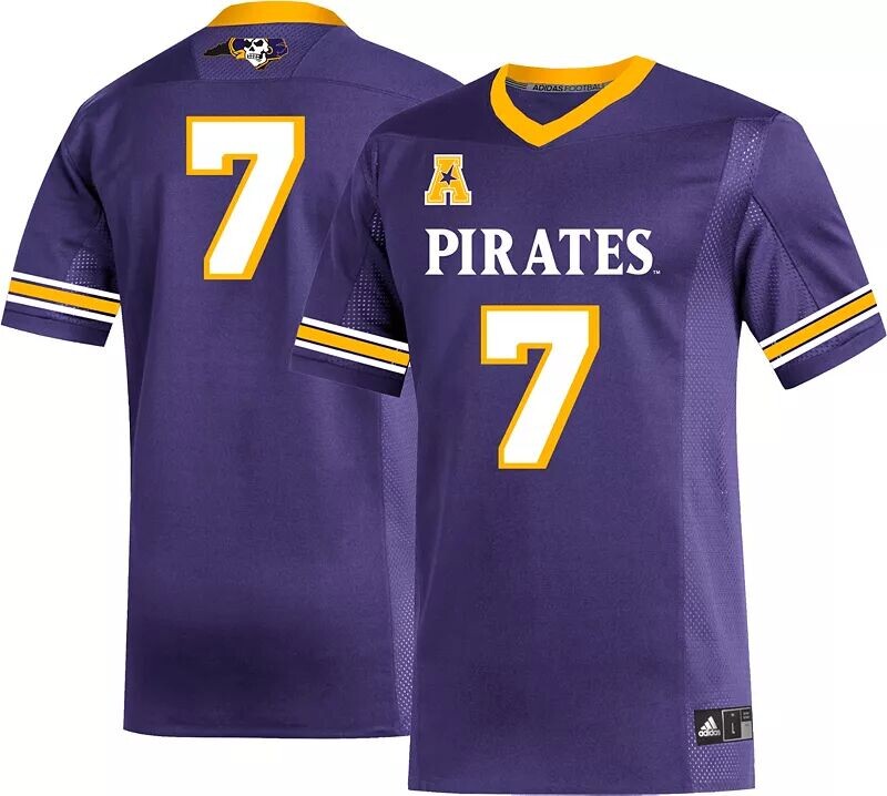 

Мужская футбольная майка Adidas East Carolina Pirates фиолетовая реплика