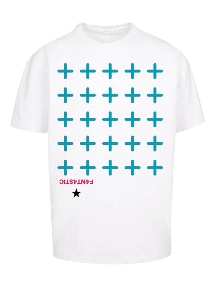 

Футболка большого размера с крестиками синего и белого цветов F4NT4STIC, Синий, Футболка большого размера с крестиками синего и белого цветов F4NT4STIC