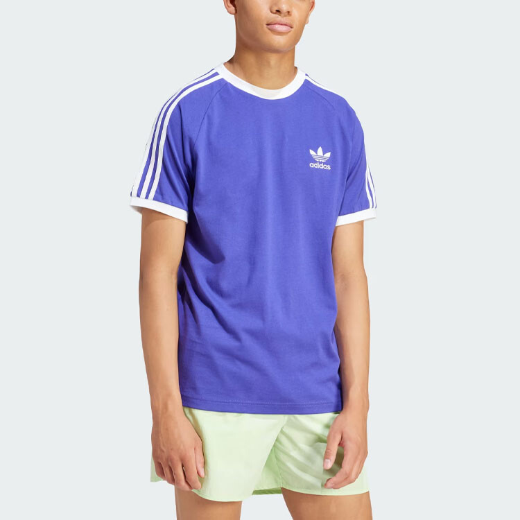 Футболка мужская ADICOLOR фиолетовая Adidas Originals, синий — фото 2