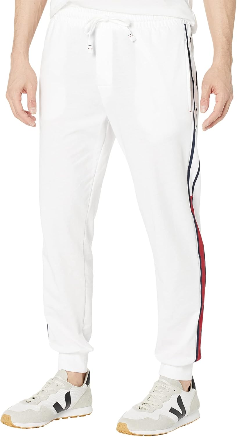 

Мужские современные базовые брюки-джоггеры из французского трикотажа Tommy Hilfiger, White