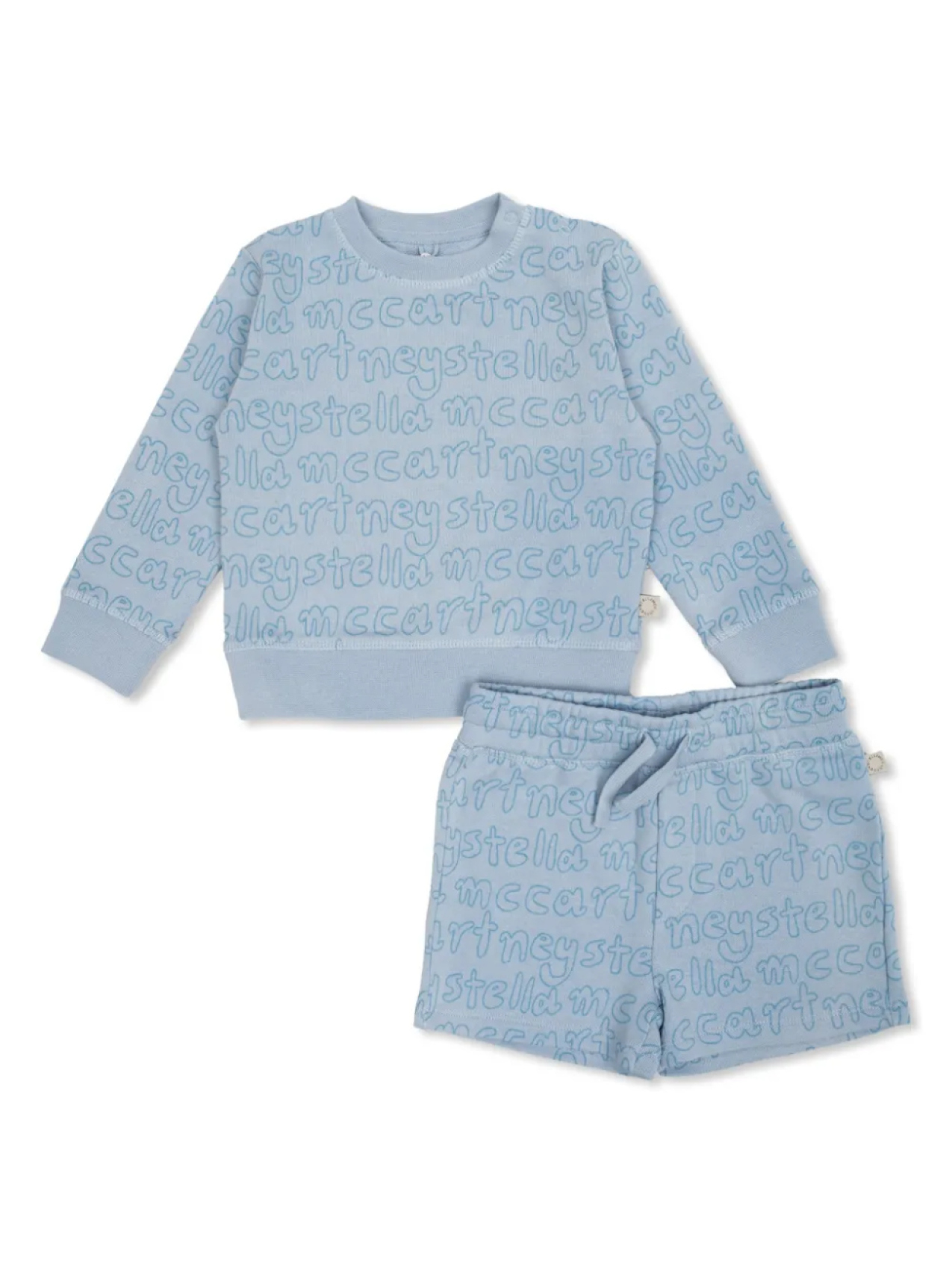 

Комплект шорт с логотипом Stella McCartney Kids, синий