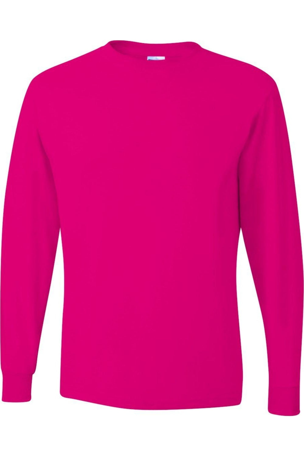 

Футболка JERZEES Dri-Power с длинным рукавом 50/50, цвет cyber pink