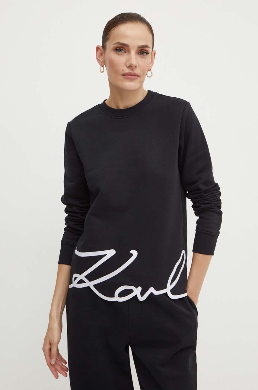 

Толстовка Карла Лагерфельда Karl Lagerfeld, черный