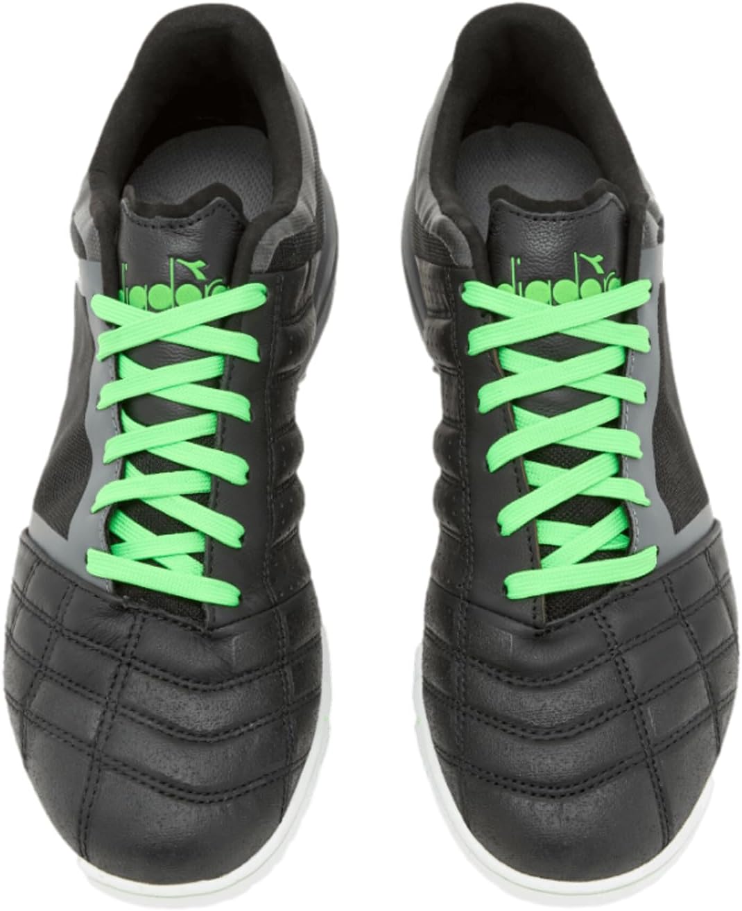 Кроссовки Diadora Brasil Sala Turf, белый/черный/зеленый — фото 2