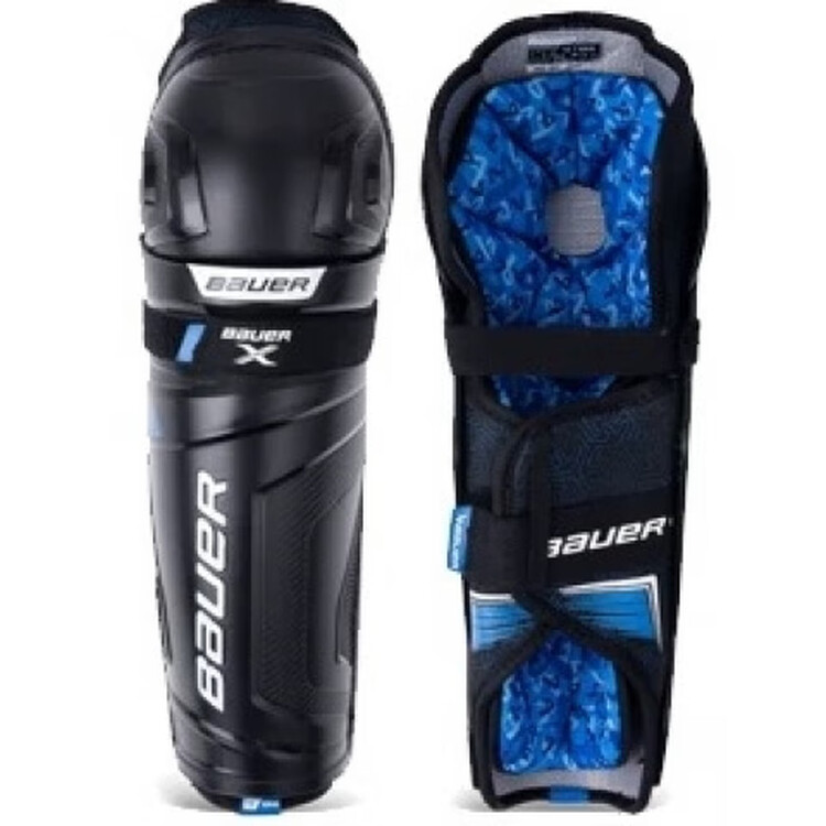 

BAUER Комплект хоккейной защиты Model 24 X для юниоров и взрослых: нагрудник True Ice Land Earth, щитки, налокотники, юниорские щитки 33 см