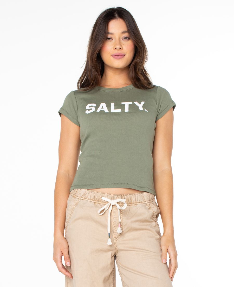 

Женская футболка с коротким рукавом Salty 90s Baby Roxy, Four Leaf