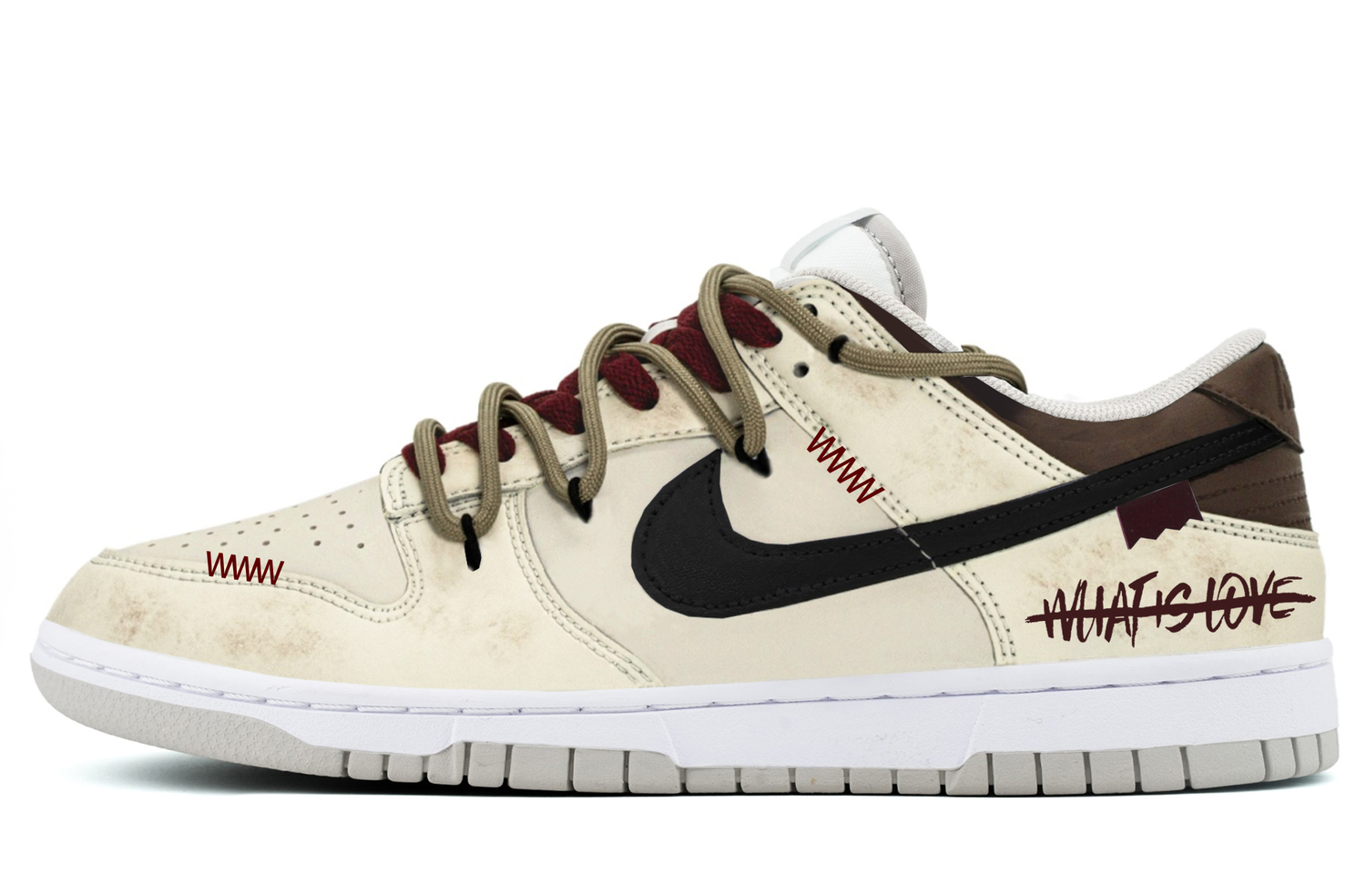 

Dunk Low Retro дышащие увеличивающие высоту low top скейтборд обувь мужские Nike, бежево-желтый